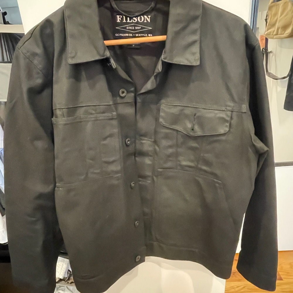 Filson Men's Tin Cloth Short Lined Cruiser Jacket